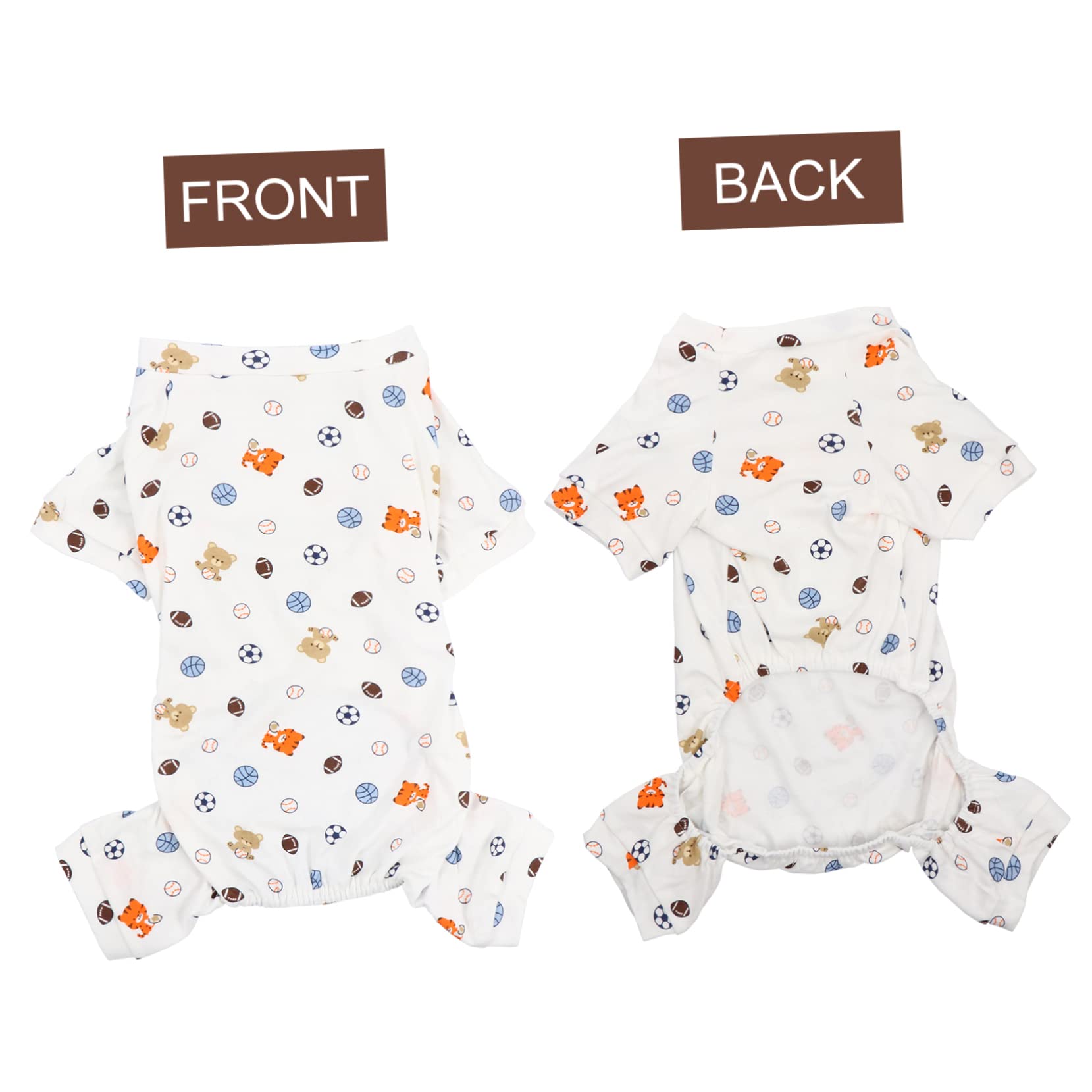 Angoily 3pezzi Pigiama Per Cani Stile Cartone Animato Vestiti Per Animali Domestici Costume Per Cuccioli Abbigliamento Comodo e Leggero Per Cani Adatto Per Feste e Occasioni Speciali