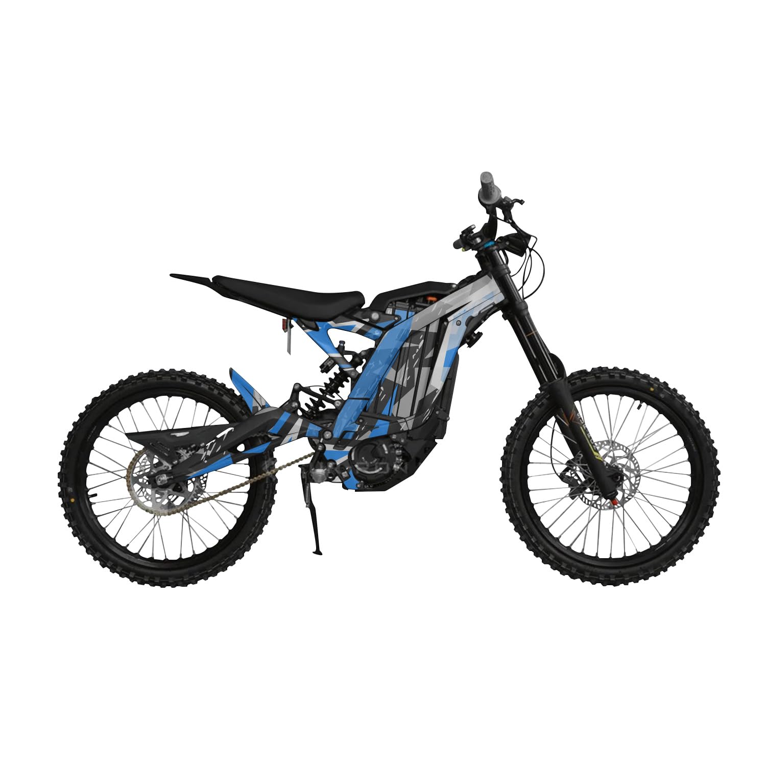 Surron Light Bee Graphics Kit Wrap - Grunge Star Blue - Sur-Ron Skin - Premium 3M Vinyl Protective Wrap Decal Cover - Easy to Apply | Crafted in The USA by MightySkins