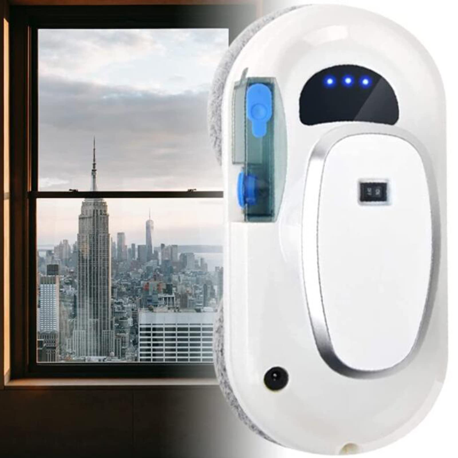 Robot do mycia okien, 3 metody czyszczenia, czas pracy na baterii 15 minut, elektryczny inteligentny robot do mycia okien z pilotem do okien zewnętrznych i wewnętrznych(