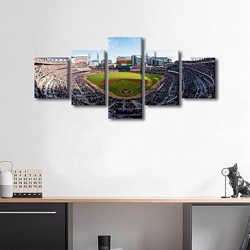 Miniatura 89 de Decoración de pared, lienzo para estadio deportivo de Estados Unidos, arte de pared moderno Fenway Park en Boston, arte de pared para oficina, sala