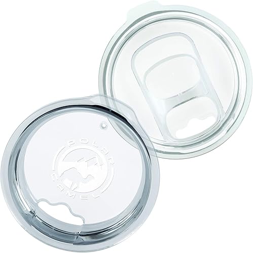 2 tapas de vaso para tazas de 30 onzas, compatibles con Polar Camel, Yeti, Rtic Rambler, Ozark Trails y más tazas de acero inoxidable, una tapa