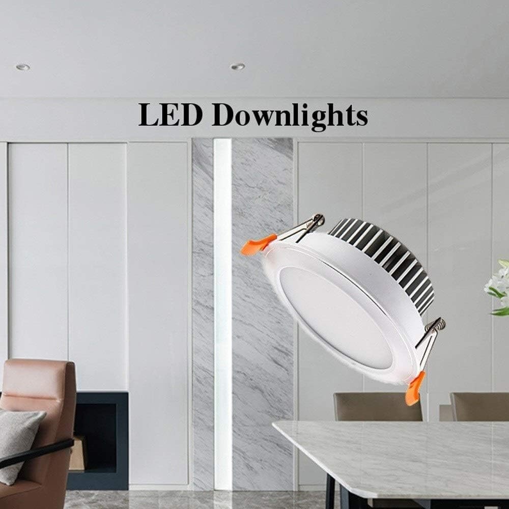 Downlight Sufit Trzy kolory Opcjonalne ultracienkie wbudowane oświetlenie sufitowe LED, salon, sypialnia, kuchnia(Neutral Light,15W)
