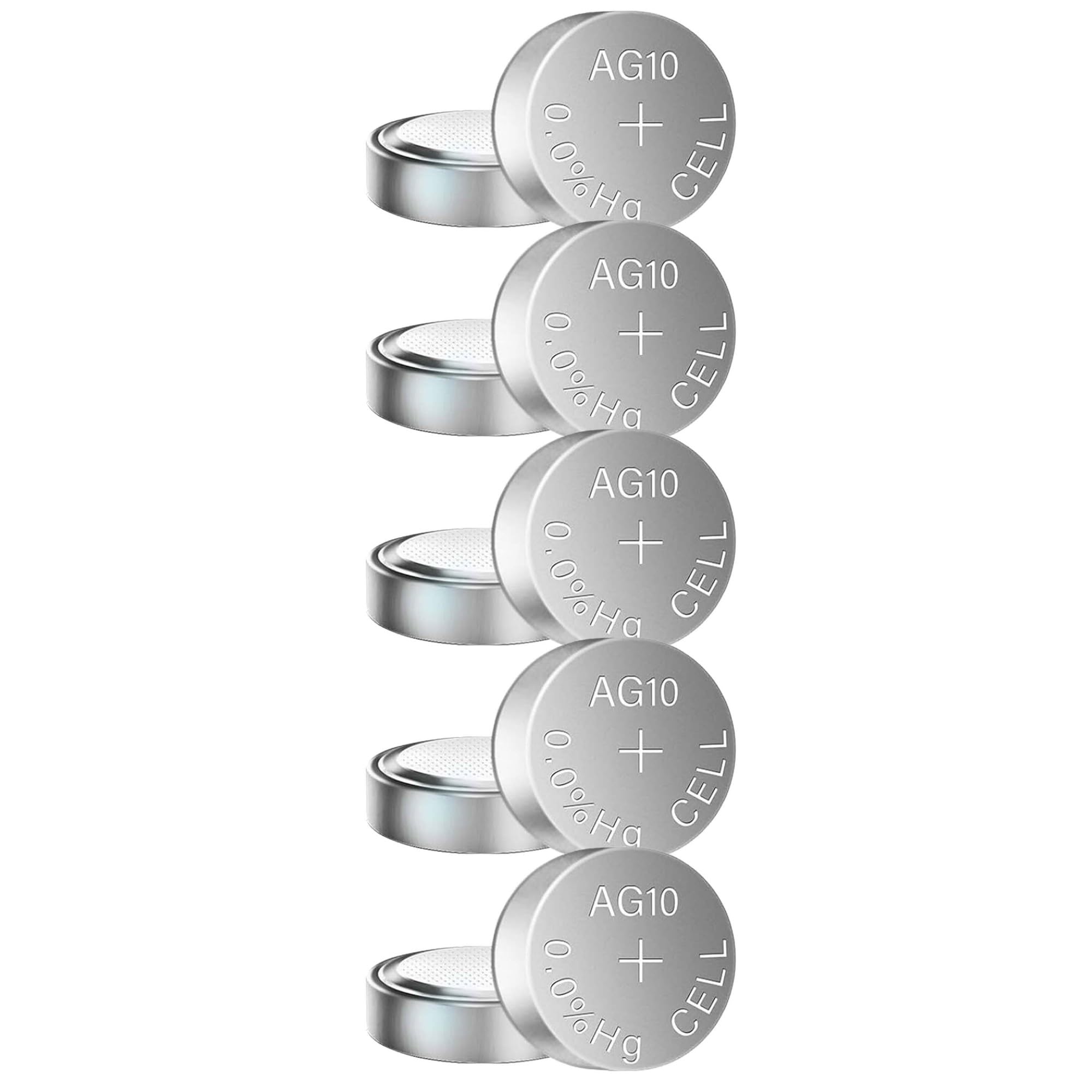 Simpletek - 10 x Knopfzelle LR1130 1,5 V | AG10 V10G 189 191 | für Taschenrechner, Uhren und kleine elektronische Geräte (Packung mit 10 Batterien)
