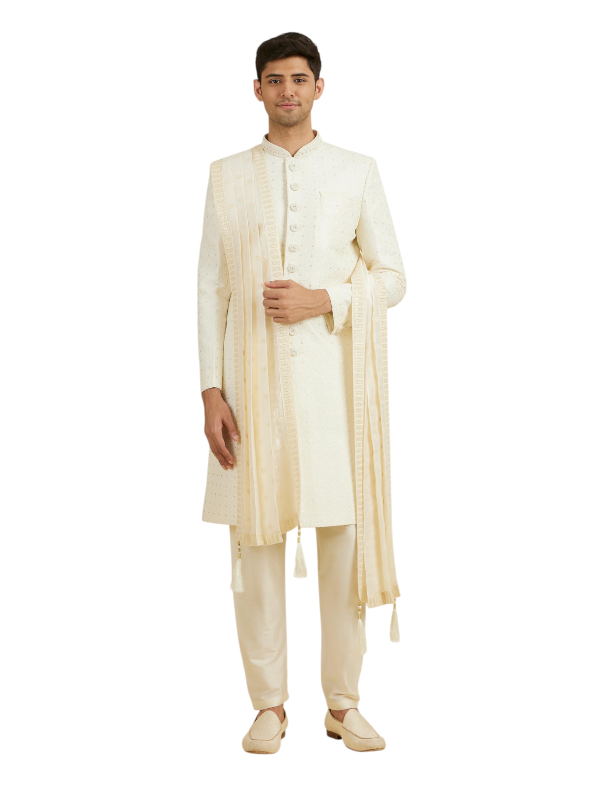 Men's Art Silk Floral Emboridery Dupatta-image-40