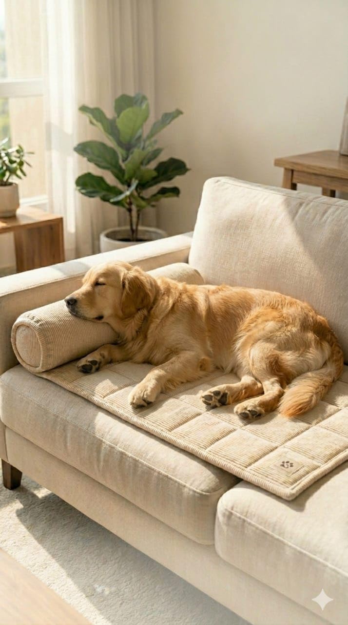 Summer Dog Bed All Weather All Purpose Bed for Large Dogs 36 x 24 Inch | Bed Runner | Comfortable Cooling Pet Bed for Labrador German Shepherd Golden Retriever-image-13