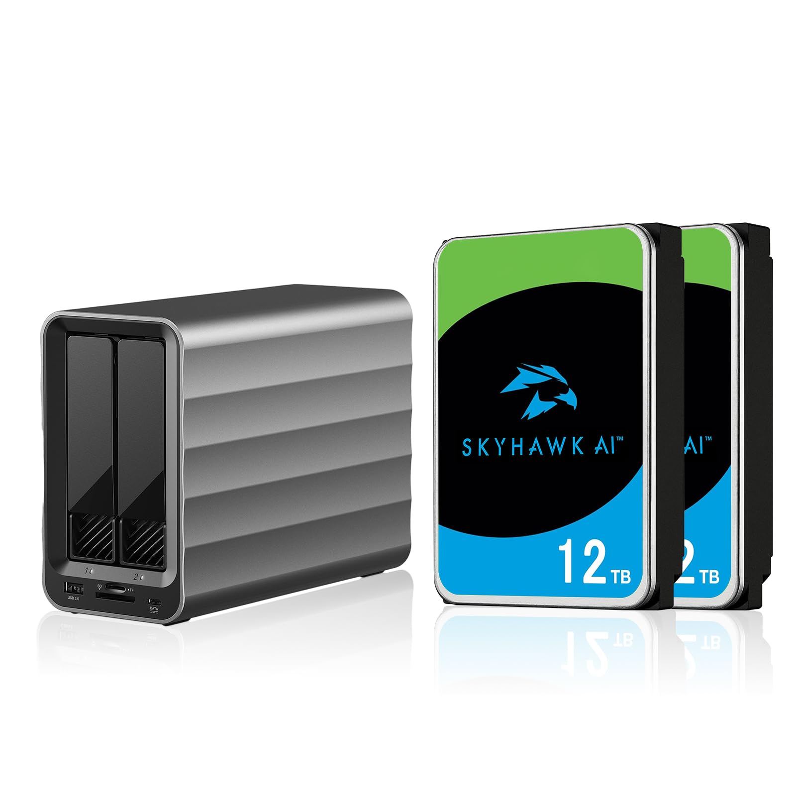 Amazon | 【HDD 12TB×2台付属】hdd 7200rpm,2.5/3.5インチ両対応 Amazon | 【HDD 12TB×2台付属】hdd 7200rpm,2.5/3.5インチ両対応