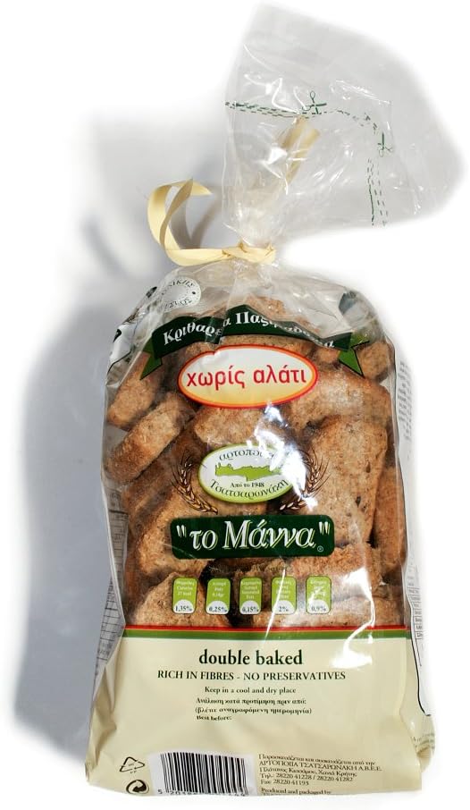 The Manna Small Rusks Salt Free, 400 g