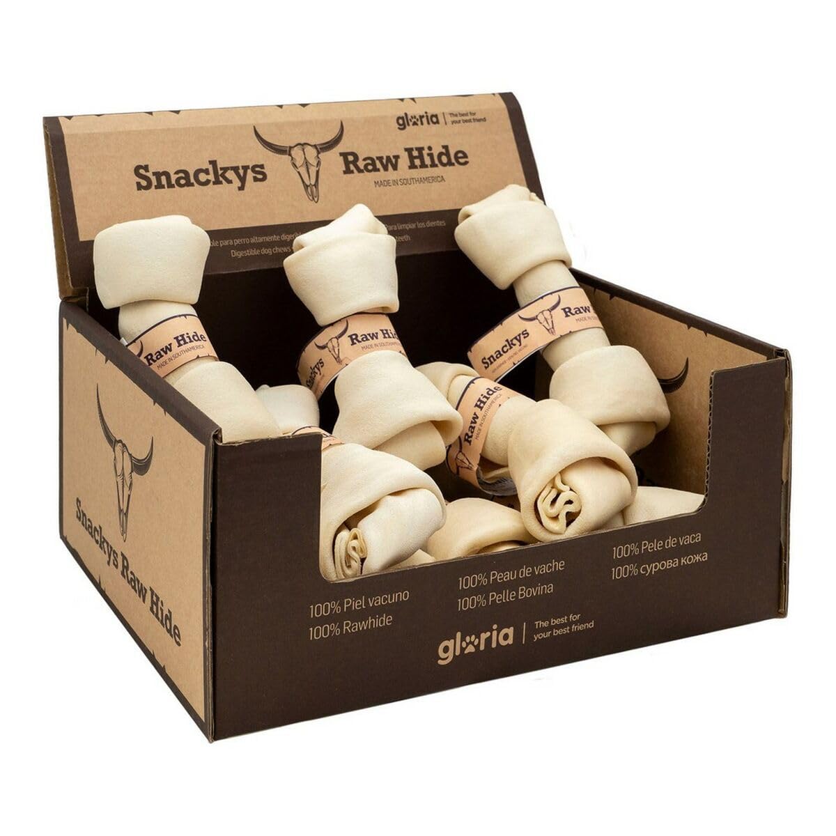 Gloria Snackys Rawhide Masticable Nudos 150 g