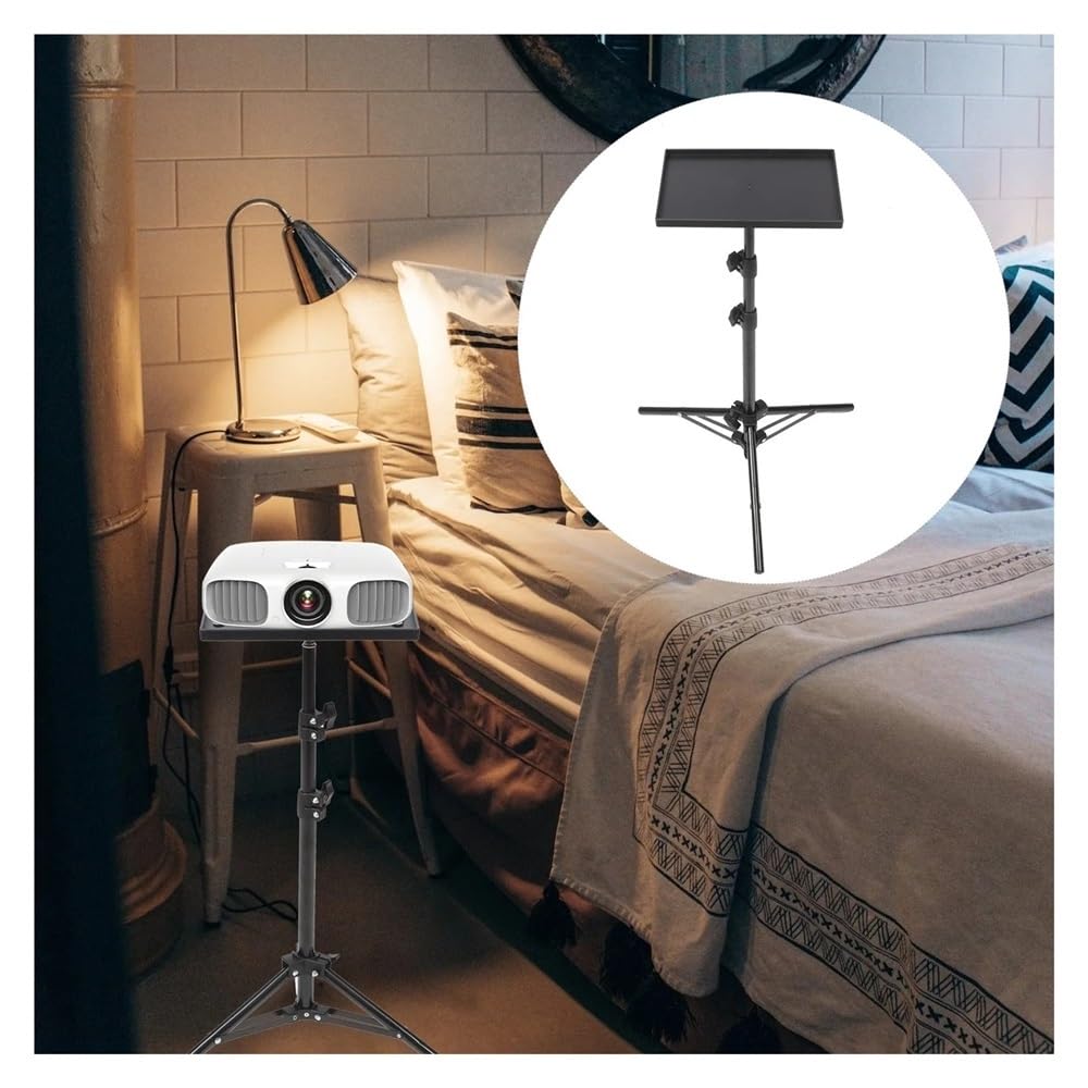 Vassoio treppiede per proiettore universale Supporto per scheda audio Supporto per piattaforma per laptop per fotocamera smartphone Asta telescopica in piedi Projector Mount Stand(Small)