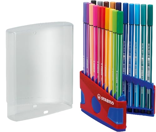 Rotulador premium STABILO Pen 68 - Estuche ColorParade con 20 colores