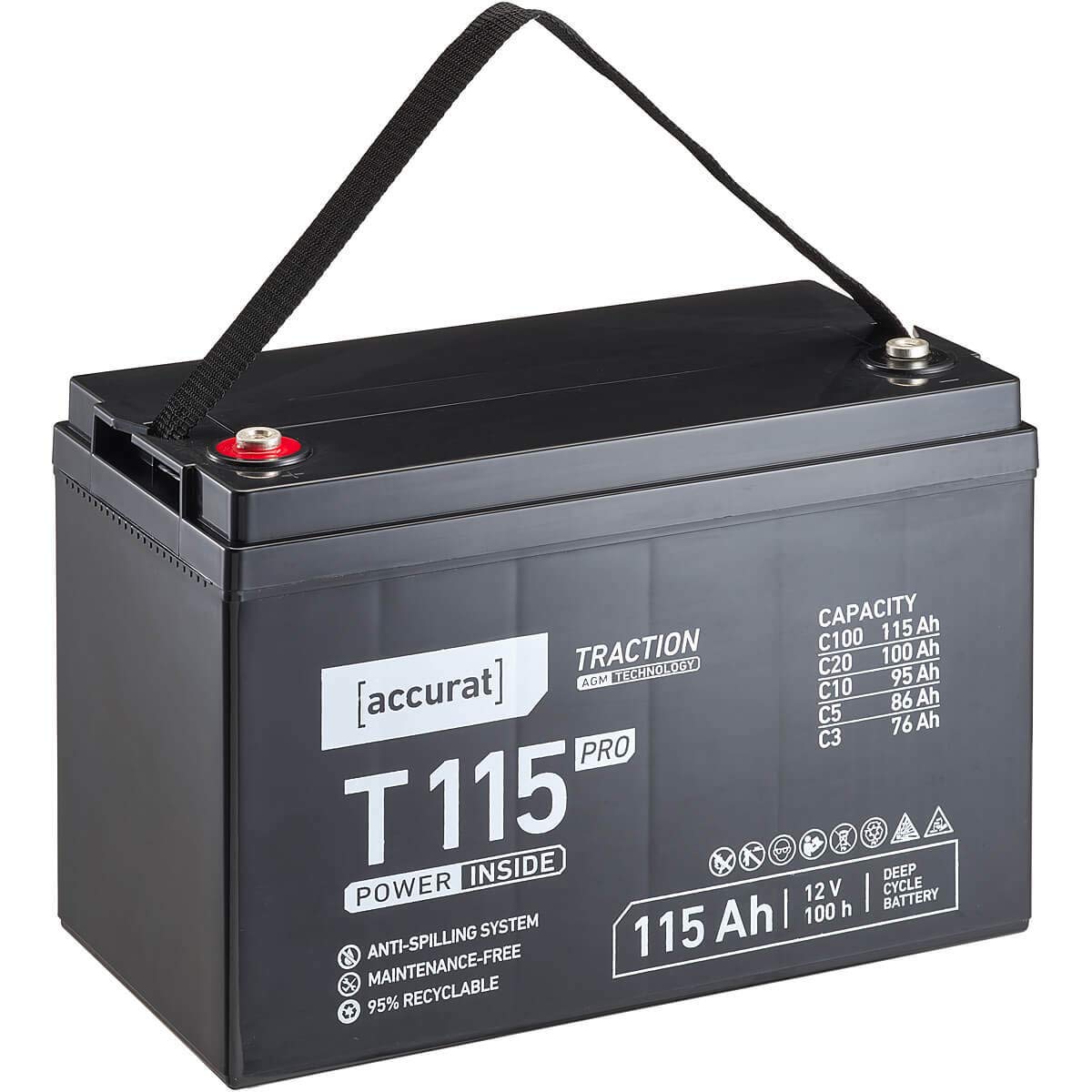 Accurat Supply AGM Solarbatterie S4,5-6V, 4,5Ah, 30% mehr Kapazität, zyklenfest- VRLA Versorgungsbatterie, Aufbaubatterie Wohnmobil, Wohnwagen Batterie, Bootsbatterie, Bleiakku für Camping Accurat Supply AGM Solarbatterie S4,5-6V, 4,5Ah, 30% mehr Kapazität, zyklenfest- VRLA Versorgungsbatterie, Aufbaubatterie Wohnmobil, Wohnwagen Batterie, Bootsbatterie, Bleiakku für Camping