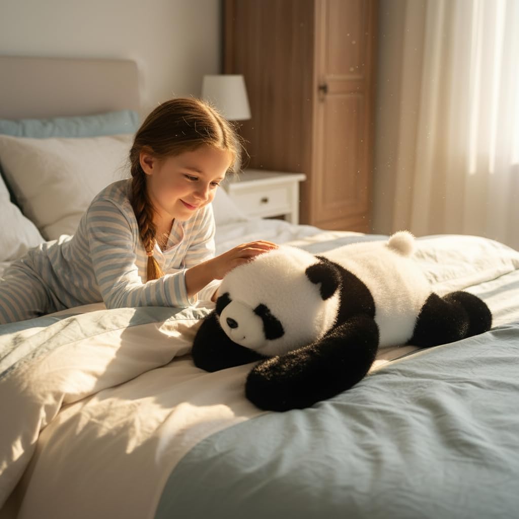 17.7 inch Panda Weighted Stuffed Animals, Weighted Plush Animal, Cute Soft Plush Toy Pillow Hugging Plushie Birthday Gifts for Kids Adults