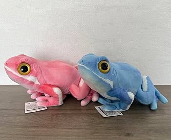 カエル型ぬいぐるみ ピンク 水玉模様 ぬいぐるみ 大きい かえるのピクルス Mサイズ にじいろピクルス