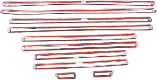 Miniatura 7 de YIWANG Tiras de decoración de puerta ABS Exteror 10 piezas para Mercedes Benz Clase G W463 G350 2019 2020 Accesorios de automóvil (fibra de carbono)