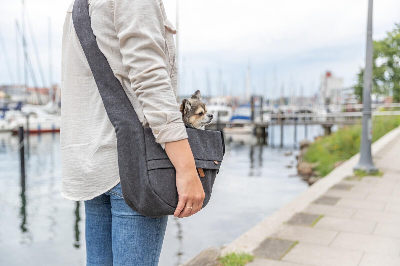 TRIXIE BE Nordic Ingrid - Bolso (35 x 25 x 13 cm), Color Negro