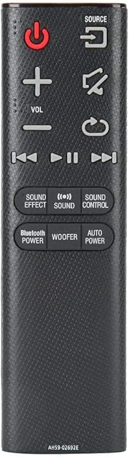 Sound Bar Remote Control, Multi-Function Bluetooth Audio Sound Bar Wired Subwoofer Remote Control for Samsung Ps-Wj6000 Hw-J355 Hw-J450.