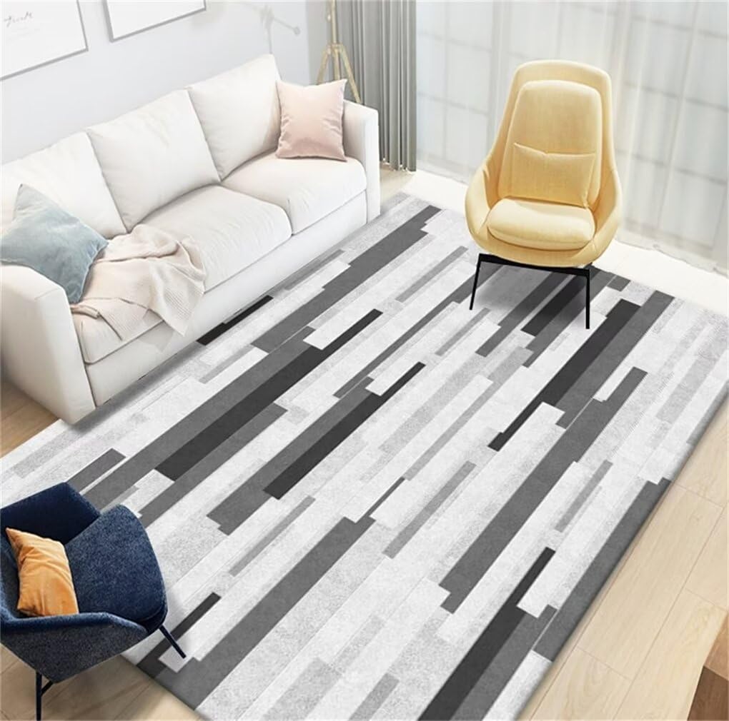 Tapis résistant aux taches gris 80x150 pour une chambre propre