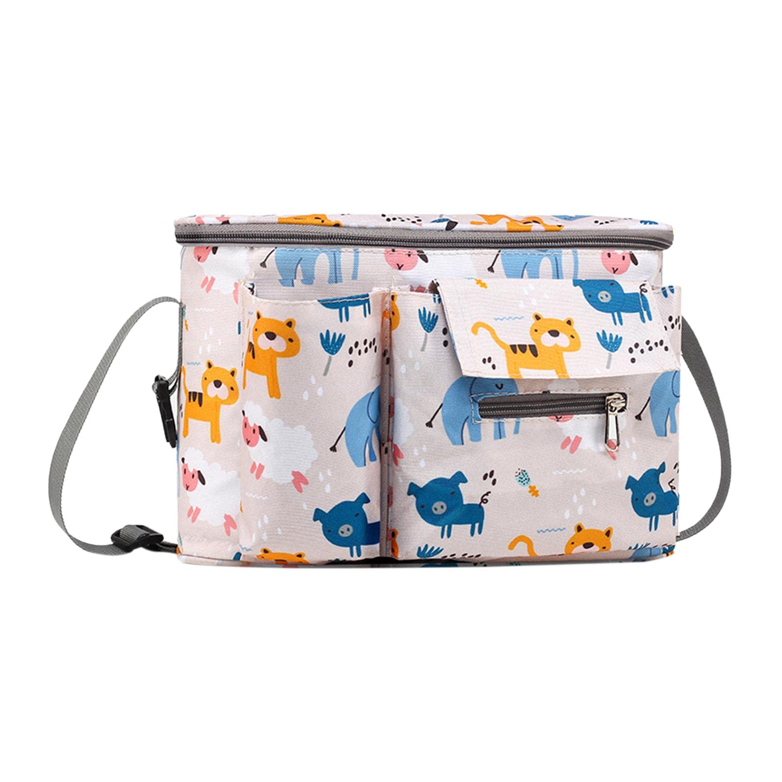 ILSMYSUTRA Universal Stroller Organizer Multi Pockets Spacious Animal-image-23