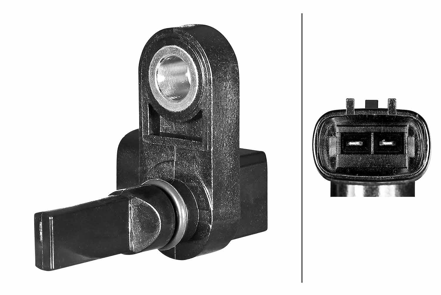 Hella 6PU 358 217-371 Sensore, N° Giri Ruota - 2A... Poli - Con Anello Tenuta-image