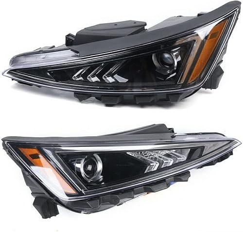 LOYALHEARTDY Para Hyundai Elantra Sedan 2019 2020 Conjunto de faros halógenos, lado derecho del pasajero e izquierdo del lado del conductor (LH+RH)