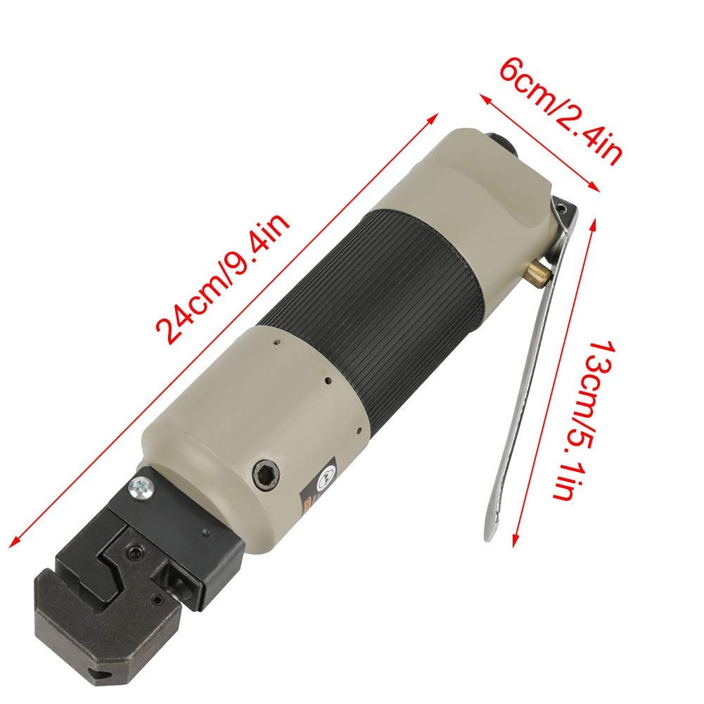 Ejoyous Punzone d'Aria della Lamiera, Pinza Trancia e Spelafili Pneumatica, Pinza Punzonatrice Pneumatica, per Lamiere Punzonatrice Fino a 1,2 mm di Spessore, Punzone Ø 5 Mm per Lamiera di Plastica