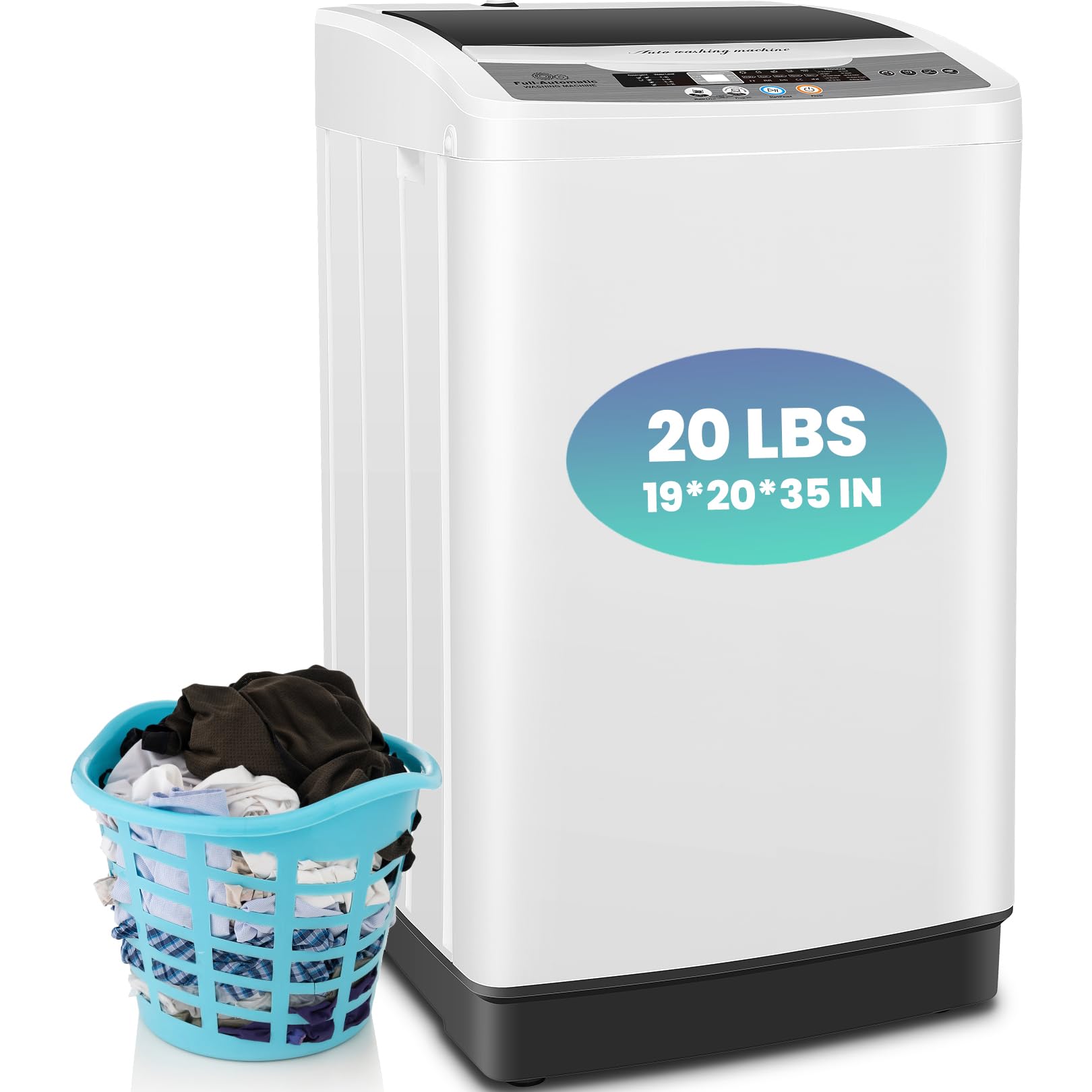 Amazon.com: Nictemaw Portable Washing Machine, 20Lbs Capacity Full