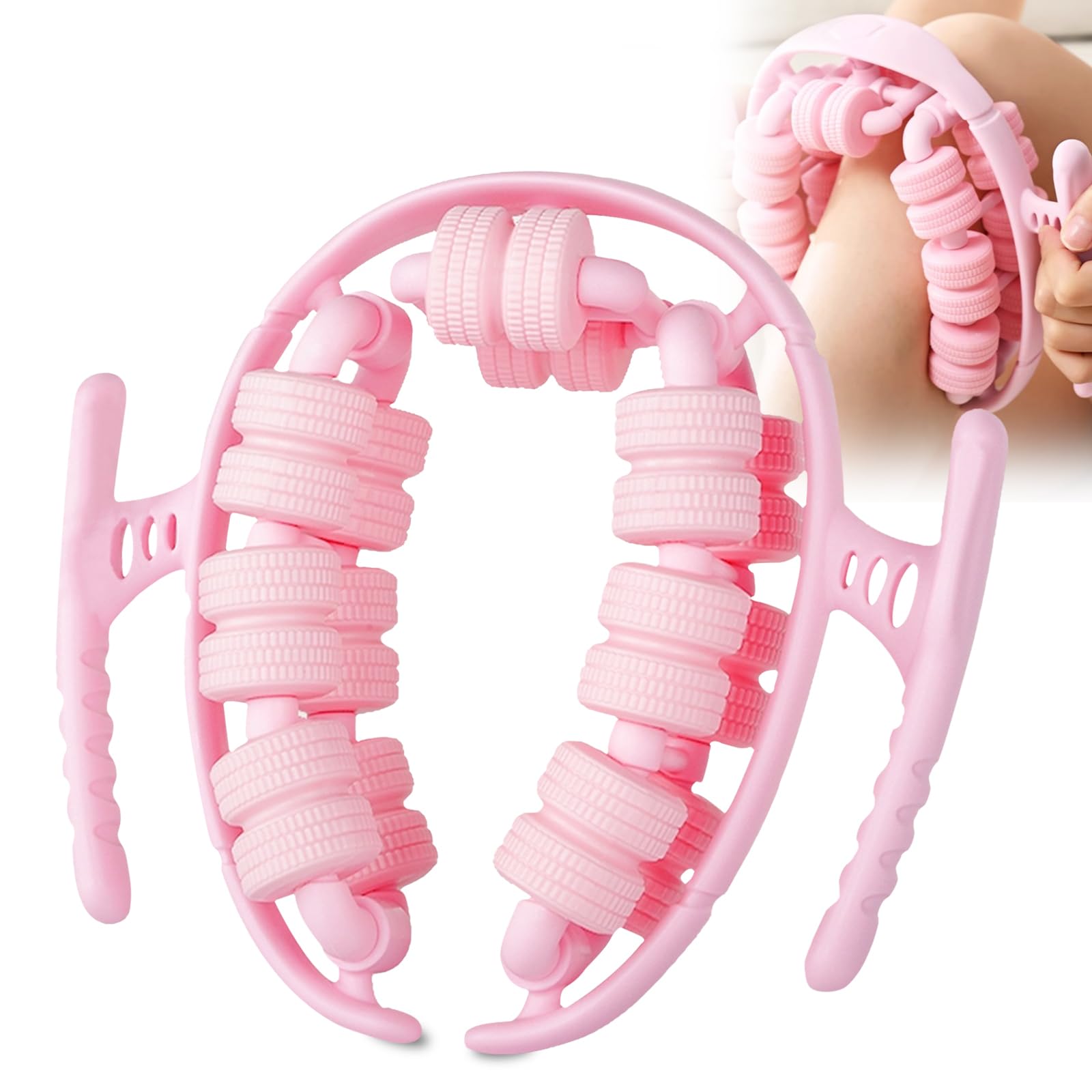 Massageroller für Beine, Cellulite Massagegerät, 360° Anti Cellulite Massage Massagegerät Massageroller Roller, Massage Roller für Dünnes Abnehmen, Dehnen, Oberschenkel und Gesäß, Beine