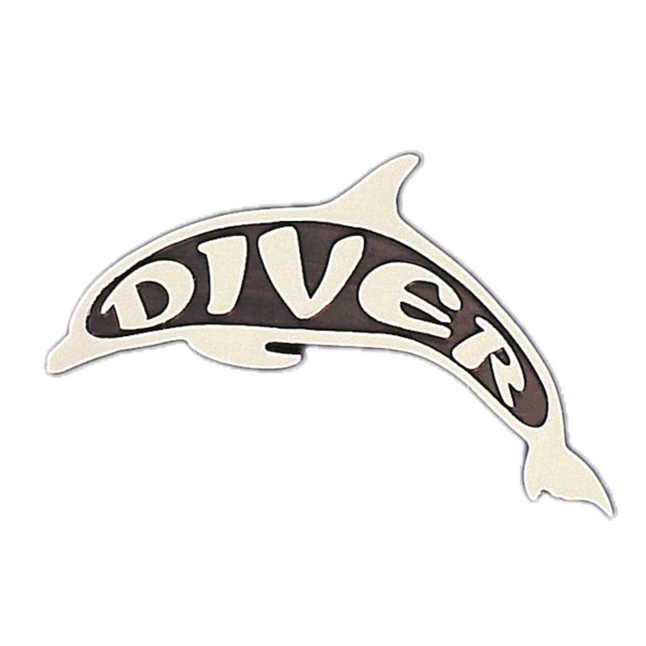 Trident Dolphin Diver Stick On Emblem