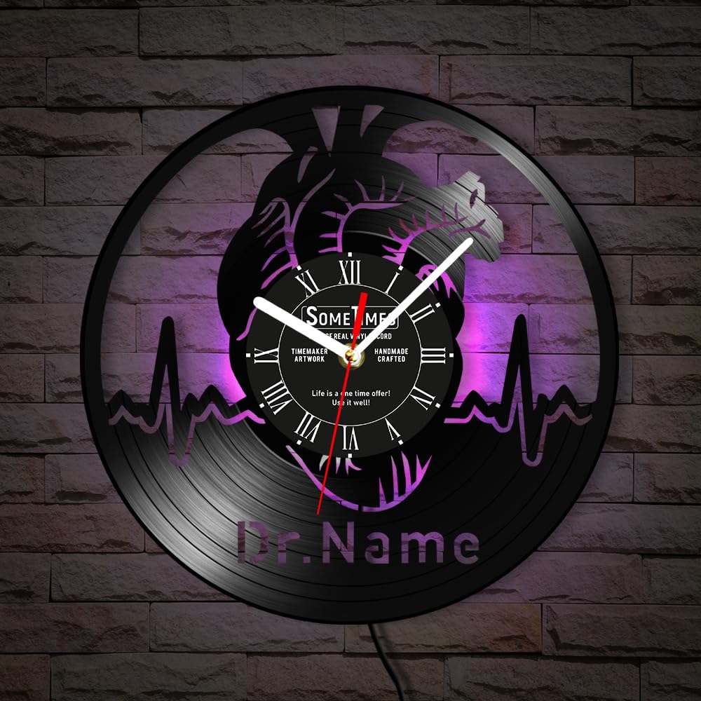 Amazon.com: The Geeky Days Human Anatomy Heart Wall Clock