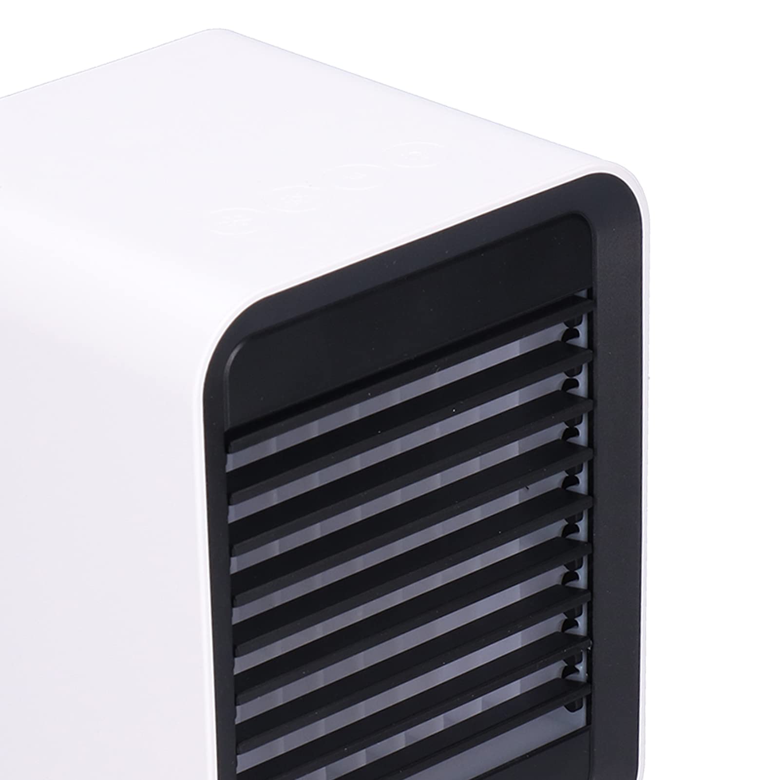 Aire Acondicionado Portátil Enfriador Evaporativo Ventilador de Refrigeración Alimentado por USB 3 Velocidades 600 Ml Tanque de Agua Humidificador Ventilador Pulverización Luz
