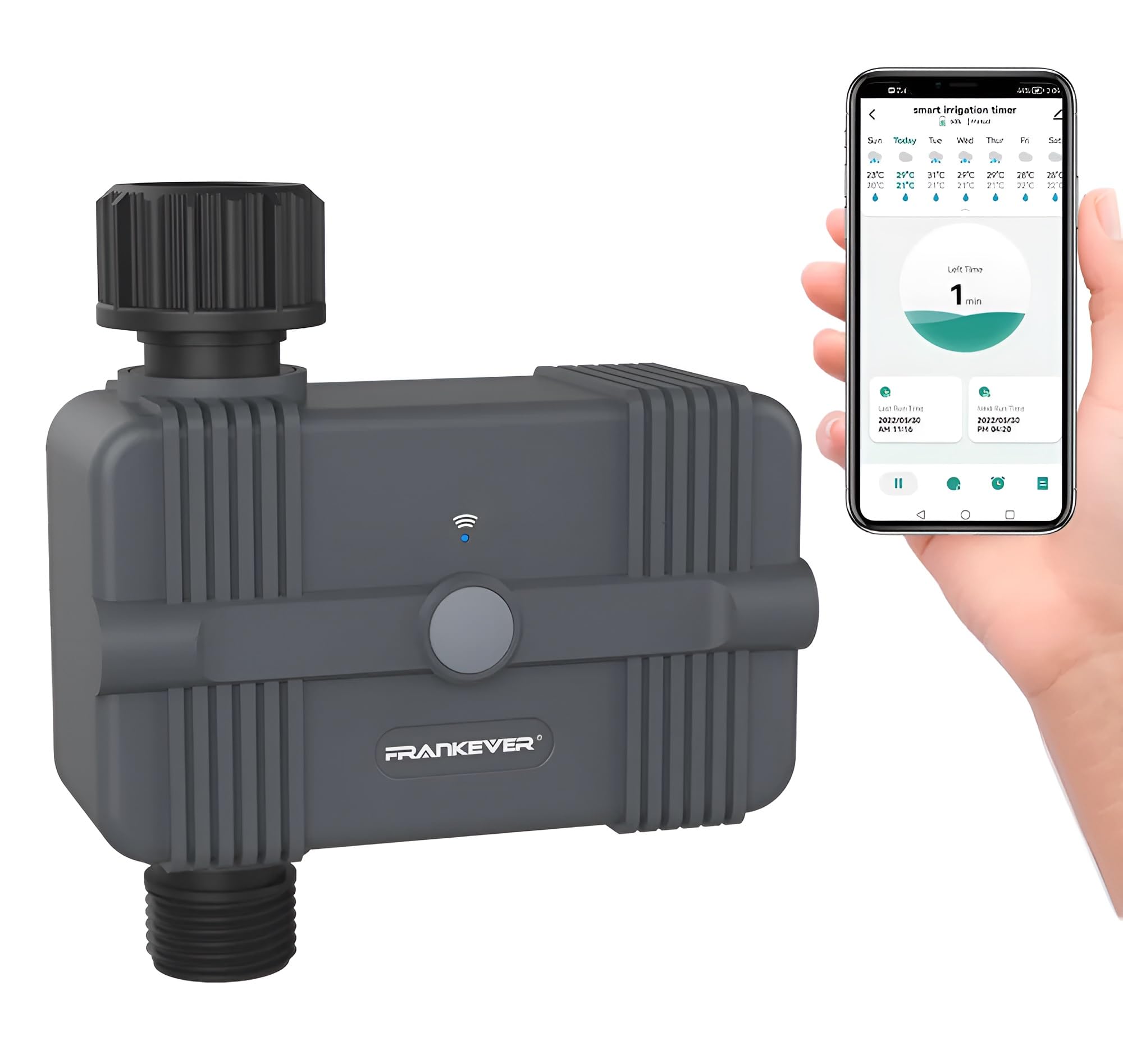 XPR3SS Smart WiFi Remote Control from Anywhere Home & Garden Automatic Irrigation Water Timer Sprinkler Drip Irrigation for Garden Agriculture Compatible with Alexa & Google Assistant