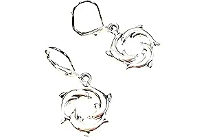 Dazzling Dolphin Earrings: A Coastal Charm for Women