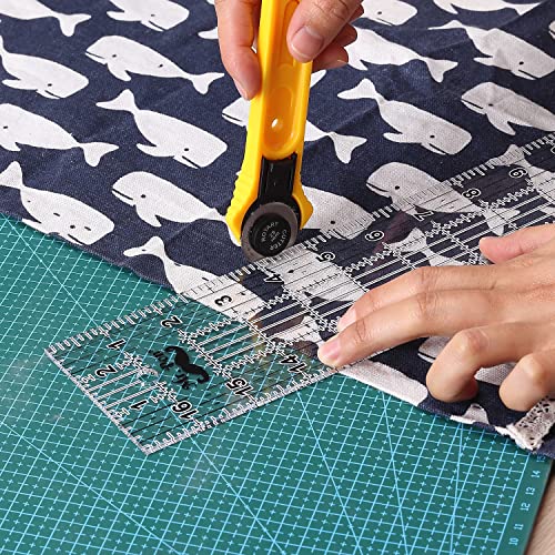Mr. Pen- Sewing Ruler, 3 X17 Inch, Acrylic Ruler, Quilting Ruler, Cutting Ruler, Acrylic Ruler For Cutting Fabric, Rulers For Quilting And Sewing, Non Slip Quilt Rulers, Sewing Supplies #TOP7