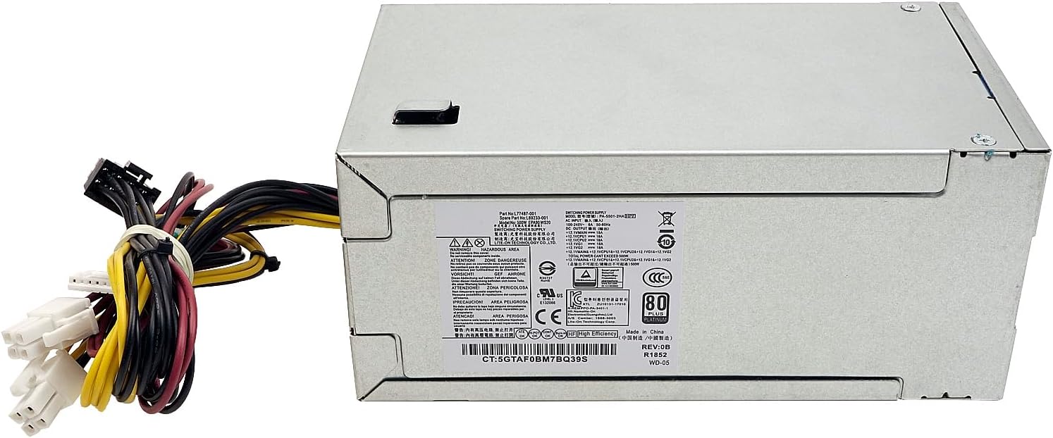 Power Supply Replacement for HP 280 288 480 600 680 Z2 800 880 G4 G5 G6 PA-5501-2HA L77487-003 L89233-001
