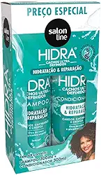 HIDRA KIT SHAMPOO + CONDICIONADOR CACHOS ULTRA DEFINIDOS 300ML, Salon Line, Branco