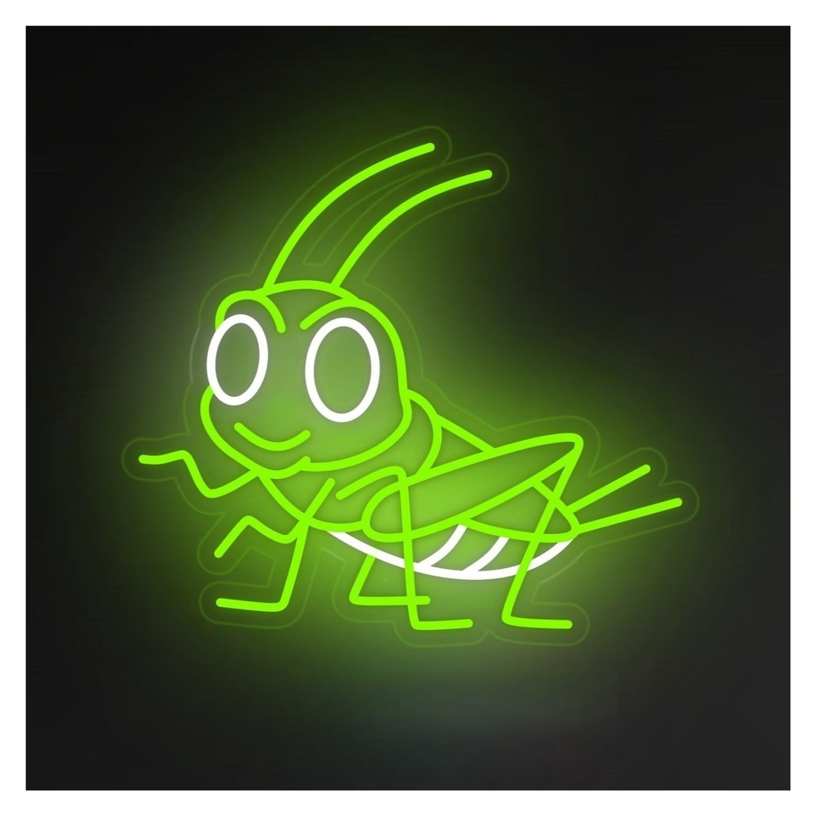Xenite Style B Hanging Art Neon Signs Grasshopper Led Light Neon Sign, Suitable For Restaurant, Insect Bar, Shop Decor 45Cm