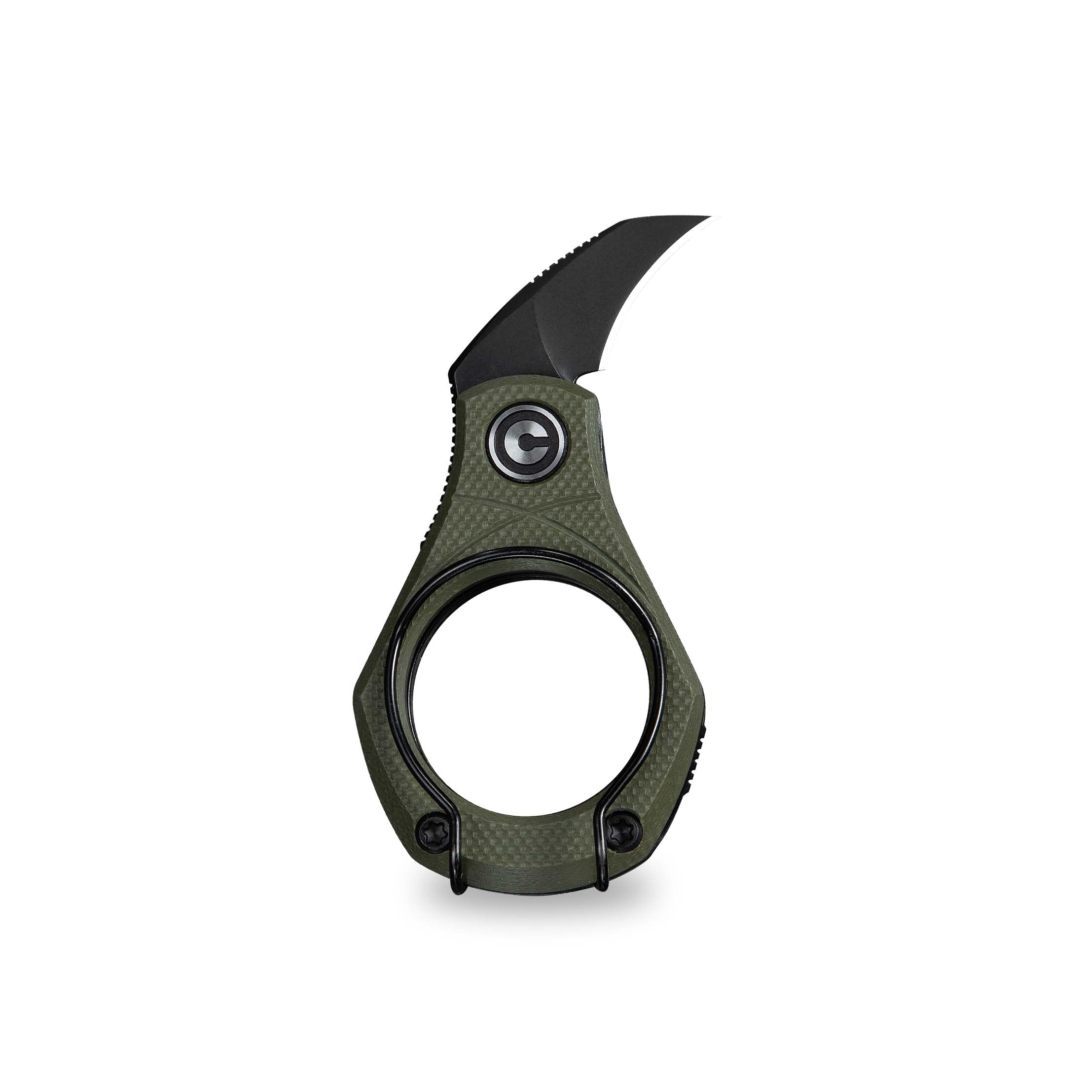 Pyrus Small Pocket Knife (1 Piece), EDC Folding Box Cutter, OD Green