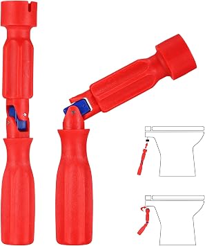 Toilet Seat Fitting Tool - Universal Toilet seat Installation Key, Toilet Seat Repair Wrench, 10/13/17mm Professional Universal Plastic High-Strength Installation Key 1 Pack