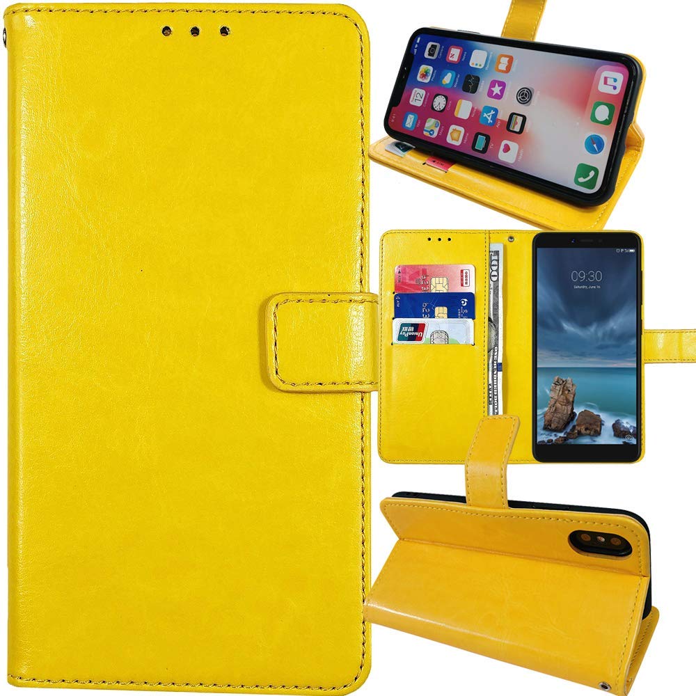 Cover Portafoglio In Pelle PU Con Supporto E Slot Per TP-Link Neffos Y5s - Chiusura Magnetica, Funzione Stand - 2