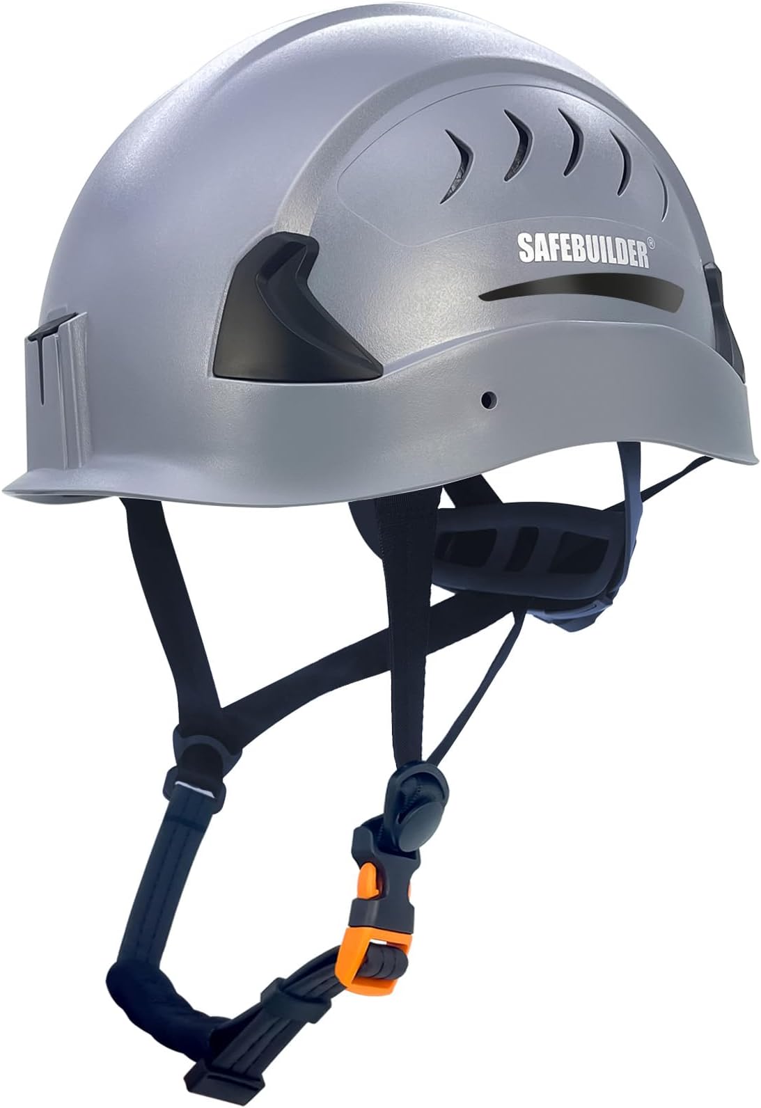 G2C Safety Helmet ANSI Type 2 Class C Hard Hats Vented EPS Liner Lightweight for Construction Work at Height Rescue Industrial OSHA (Grey Type 2-G2C)