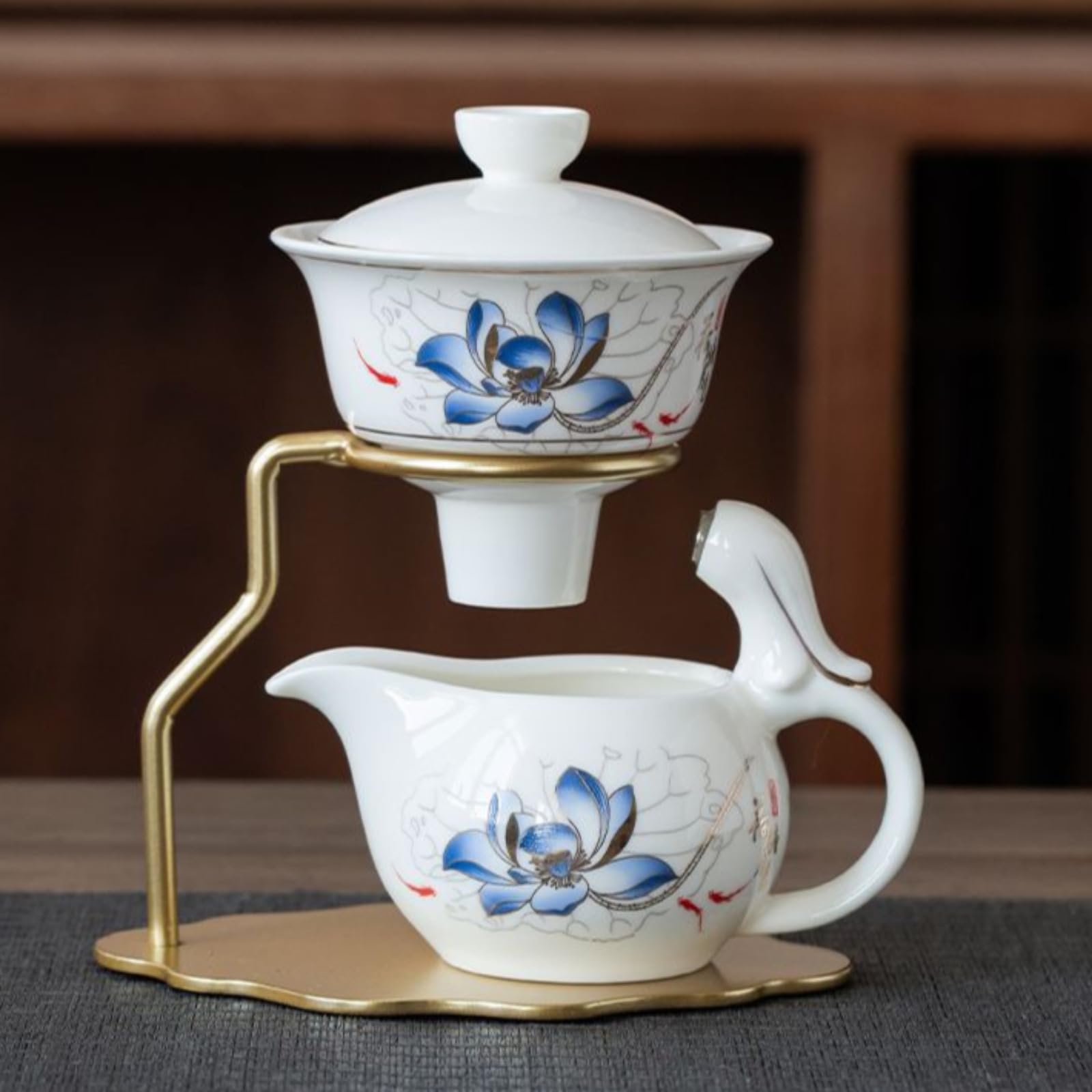 Infuseur à thé en céramique Lotus Jade, service magnétique haut de gamme de 150 ml