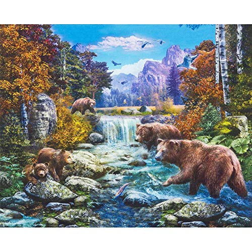 Robert Kaufman Picture This Nature Bear River Scenic Digital Panel 24 Inch