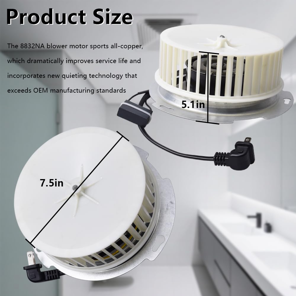 DWX Global 8832N 8832NA Bathroom Fan Motor Compatible Fan Motor