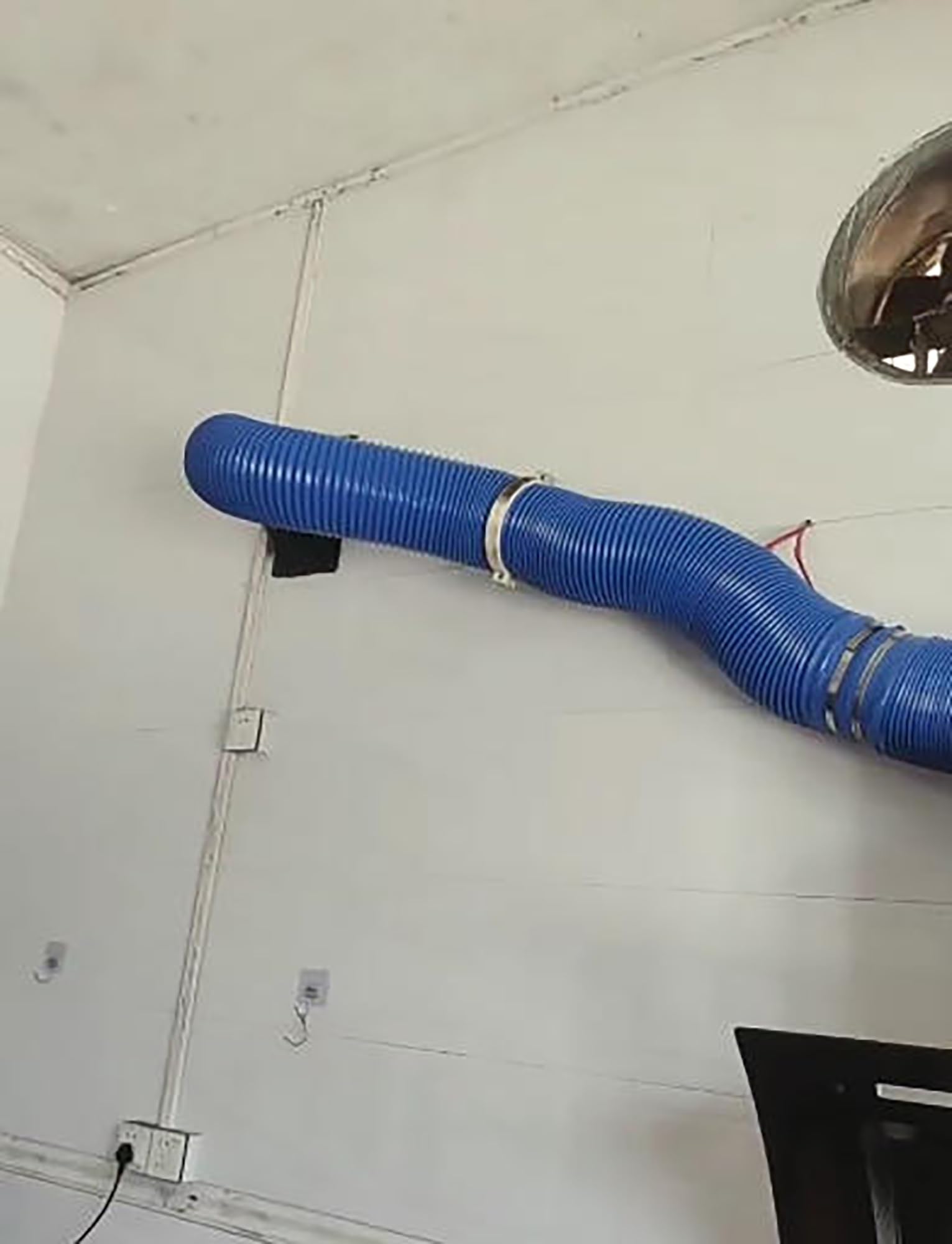 Manguera de succión polvo, caucho PVC | Manguera de recolección de polvo de PVC y extensión de bajante, azul, varios tamaños (130 mm/5,1 pulgadas)(150mm/5.9in)