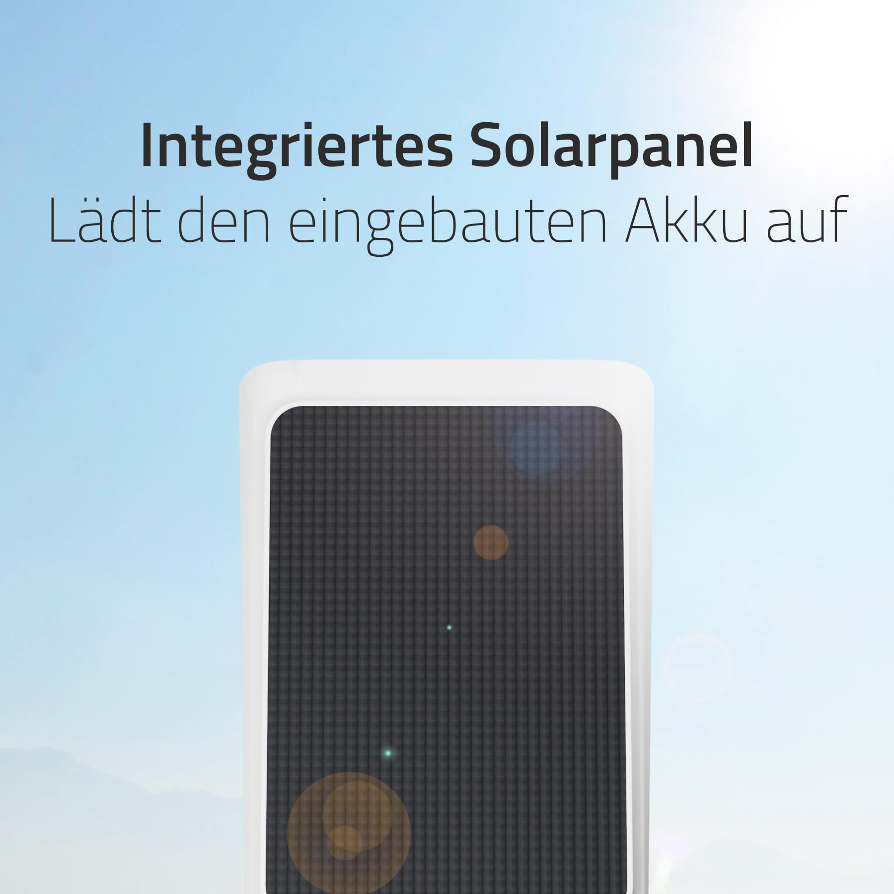Hombli Solar Cam, Überwachungskamera für außen, 2K QHD, Farb-Nachtsicht | kabellose Sicherheitskamera weiß, App-Steuerung, Sirene, Licht, wetterfest, Weiß, niederländische Marke für dein Smart Home