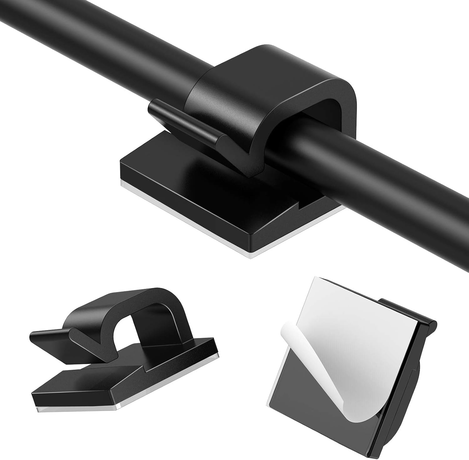 110PCS Cable Clips, AGPTEK Wire Clips Cable Wire Management Wire Cable Holder Clamps Cable Tie