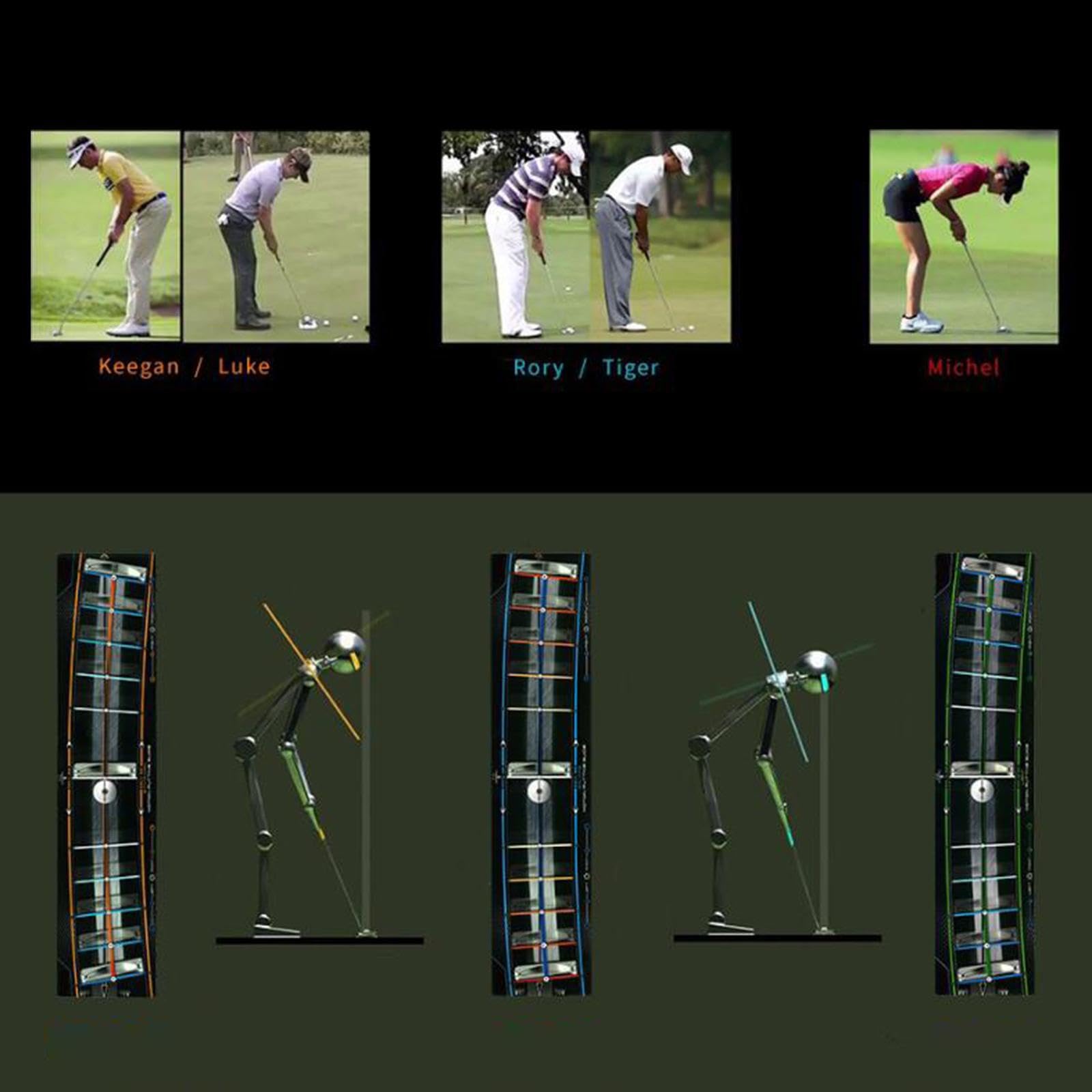 Tapete de práctica de Golf para Entrenamiento dinámico, Accesorios para Mejorar Tus Habilidades en casa, en la Oficina o de Viaje, tapete de guía para práctica de
