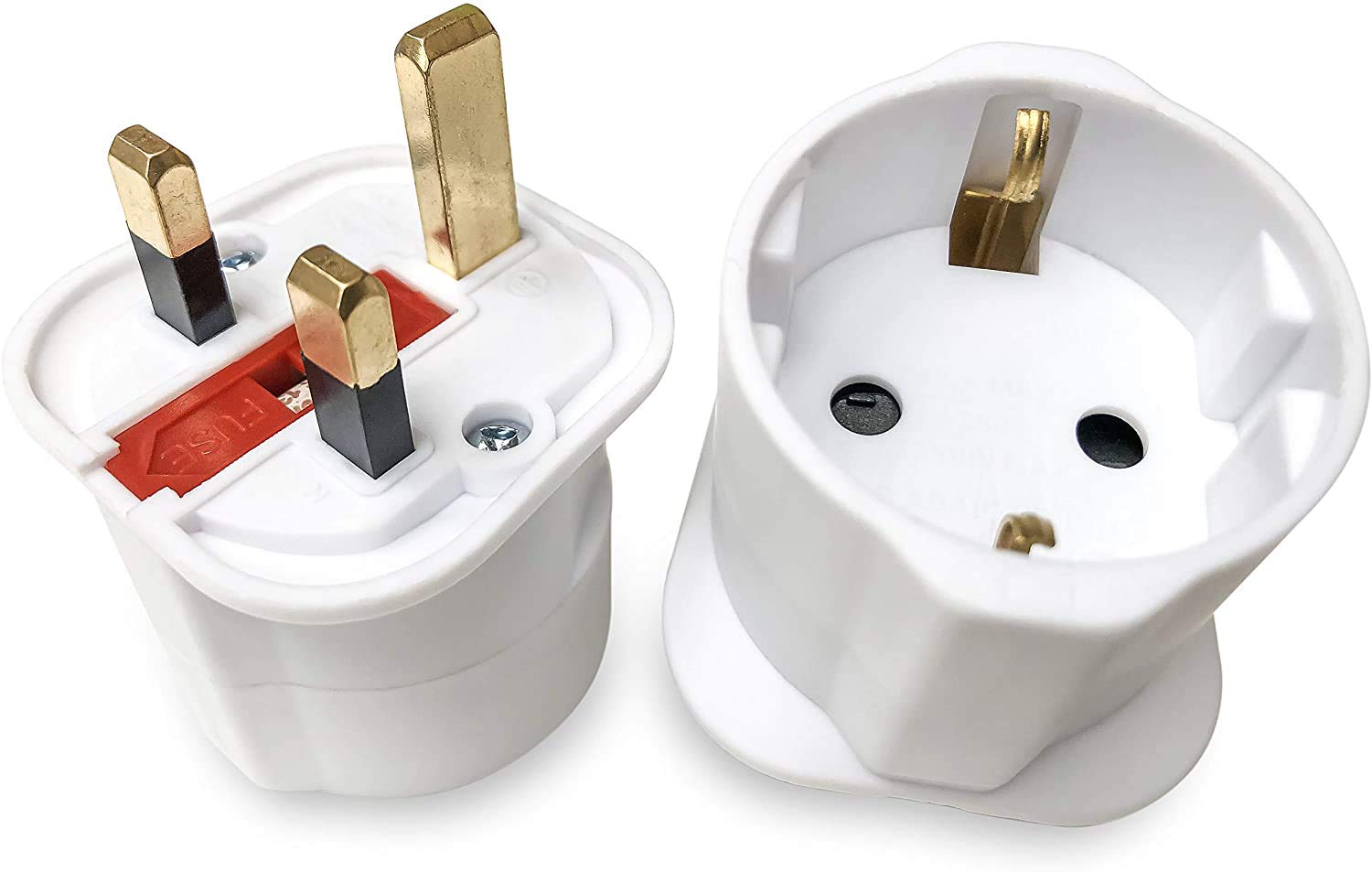Buy Gadgets Hut UK 2 x EU to UK Travel Adapter, European 2Pin to UK