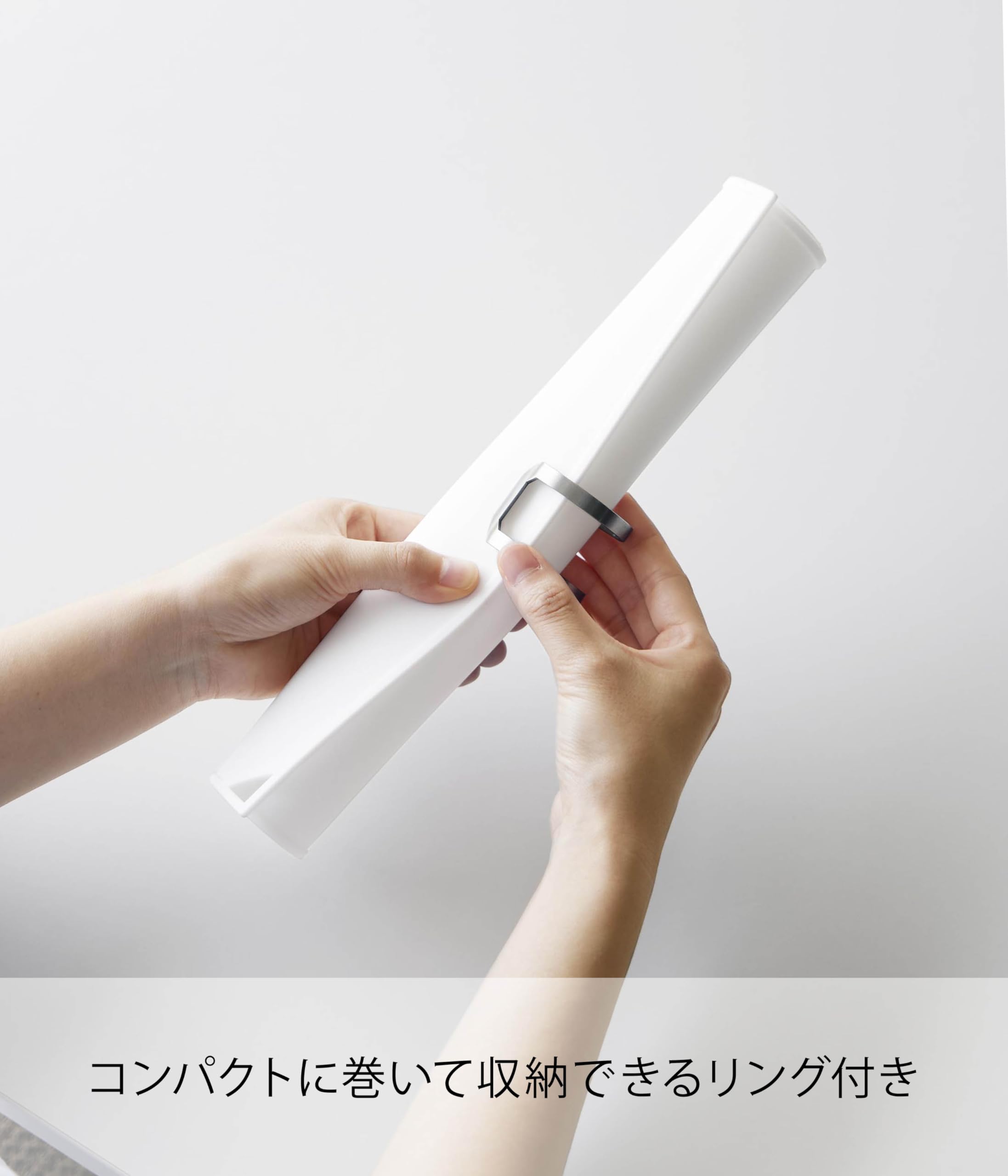 Amazon｜山崎実業(Yamazaki) くるくる ネイルマット ホワイト 本体：約