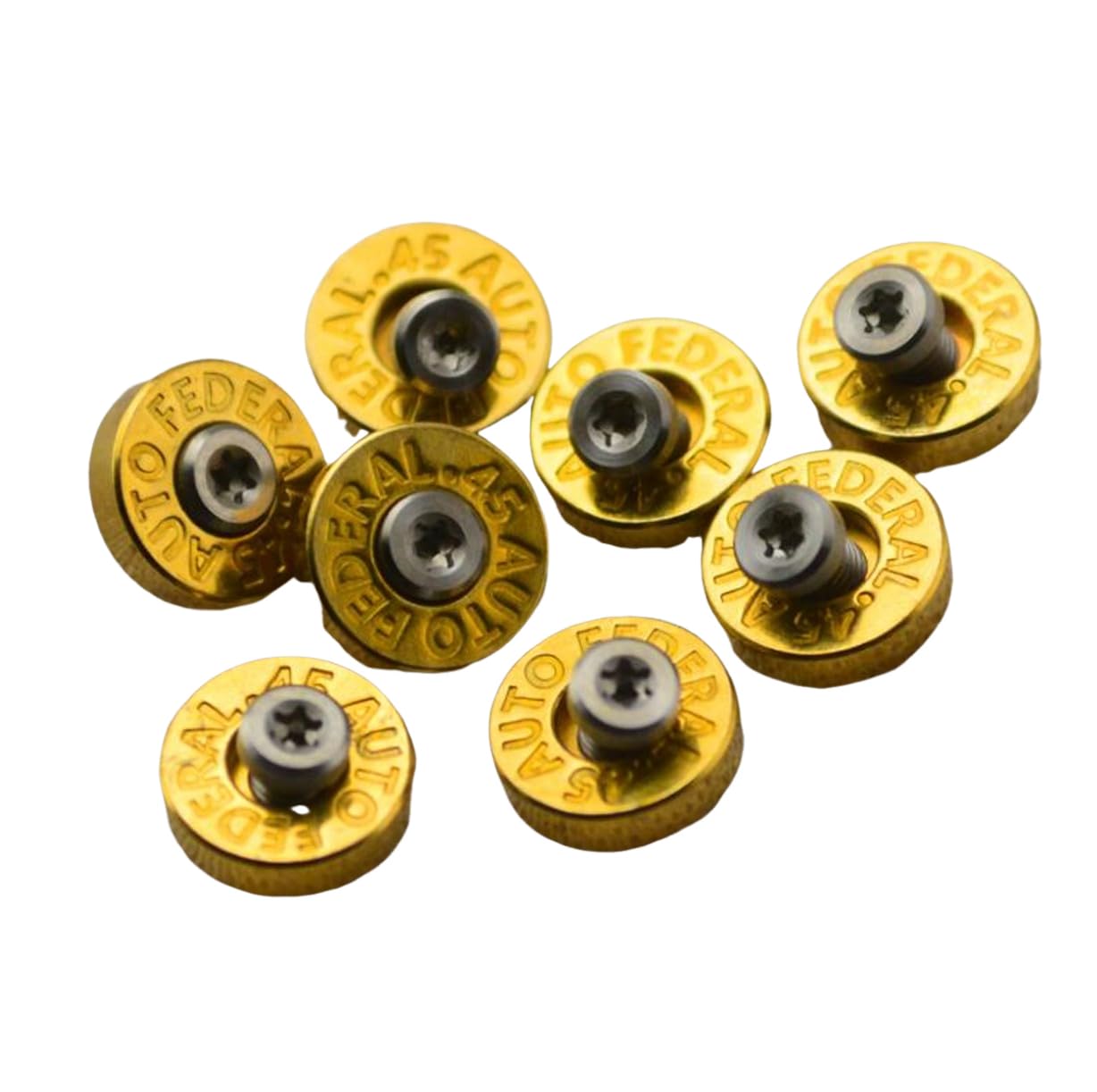 YJIUYUANQ (Size L) H62 Brass Washer+ M2.5 Screws Washer Bottom Fire Screw Rivet Back Clip Decorative Appearance ?6 Sets